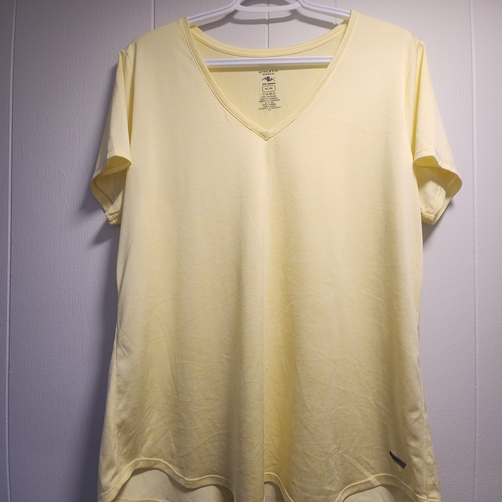 V-Neck Yellow Women's Top